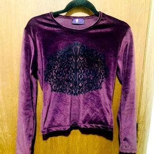 Vintage 💀Morbid Threads💀 Celtic knot velvet top